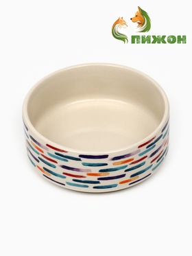Миска керамическая "Акриловые полоски" 180 мл,  10,5 х 4 см 10734783
