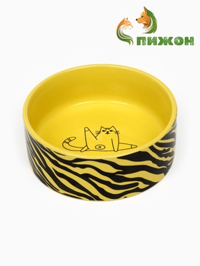 Миска керамическая "Золотая зебра" 250мл, 11,5 х 4,5 см 10734799