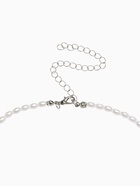 Колье «Акцент» сердце со стразами, многослойное, белое в серебре - фото 808998842