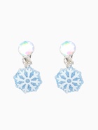 Клипсы детские Выбражулька «Снежинка», страза, голубо-белая - Фото 3