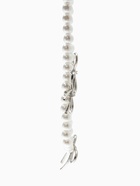 Колье «Жемчуг. Бантик», L=32 см, белое в серебре - Фото 5