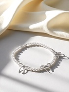 Колье «Жемчуг. Бантик», L=32 см, белое в серебре - Фото 8