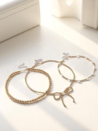 Колье «Многослойность» бантик, белое в золоте - Фото 11