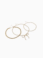 Колье «Многослойность» бантик, белое в золоте - Фото 7