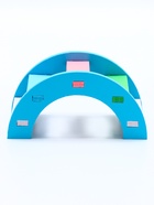 Лесенка для грызунов, с цветными ступеньками, синяя - Фото 2