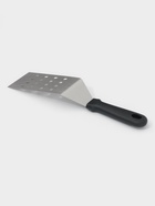 Лопатка перфорированная Доляна, 30.5×7.2 см, нержавеющая сталь, чёрная - Фото 2