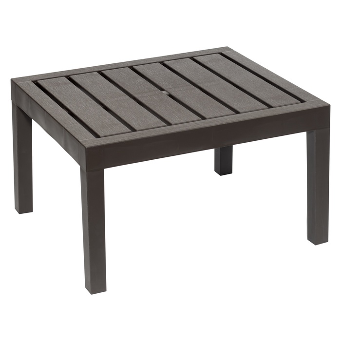 Стол садовый «Рейки», пластик, 55×65×38 см, мокко - Фото 1