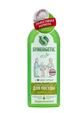 Гель для мытья посуды Synergetic «Зеленый чай», 1 л 10893695