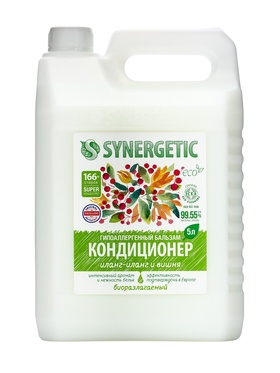 Кондиционер-бальзам для белья Synergetic "Иланг-иланг и вишня", 5 л 10893717