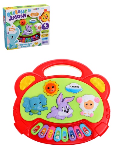 УЦЕНКА Музыкальная игрушка-пианино «Весёлые друзья», световые и звуковые эффекты, МИКС