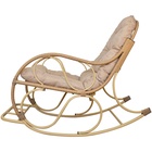 Кресло - качалка «Элит», 126×98×57 см, бежевое, с бежевой подушкой - Фото 2
