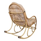 Кресло - качалка «Элит», 126×98×57 см, бежевое, с бежевой подушкой - Фото 3