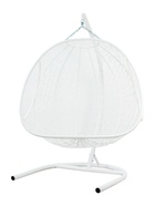 Кресло - кокон подвесное «Добрыня», 133×112×193 см, с искусственным ротангом, белое, с бежевой подушкой 10894122 - фото 9212214
