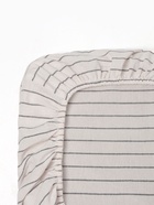 Простыня на резинке 1.5-спальная «Этель» White stripes, 140×200+25 см, жатый хлопок - Фото 5