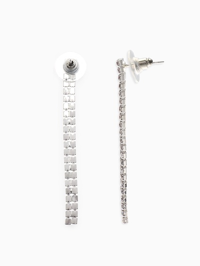 Набор 2 предмета: колье-чокер, серьги «Блеск», белый в серебре