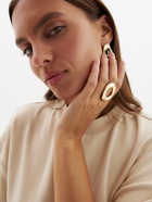 Набор 2 предмета: серьги, кольцо «Мятый круг», цвет золото - фото 58036298