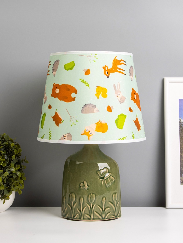 Настольная лампа «Илария» Е27 40 Вт зелёный RISALUX 9642066