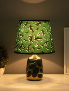 Лампа настольная керамика «Пузырьки» тёмно-зелёная с золотом Е14 40 Вт 4415762 10895089 Лампа настольная керамика «Пузырьки» тёмно-зелёная с золотом Е14 40 Вт 4415762 10895089