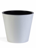 Кашпо для цветов с дренажной вставкой Rosemary, 5 л, d=23 см, пластиковое, белое - Фото 4