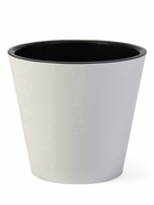 Кашпо для цветов с дренажной вставкой Rosemary, 4 л, d=20 см, пластиковое, белое - Фото 4
