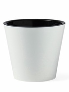 Кашпо для цветов с дренажной вставкой Rosemary, 1.6 л, d=16 см, пластиковое, белое - Фото 3