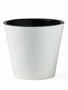 Кашпо для цветов с дренажной вставкой Rosemary, 1.6 л, d=16 см, пластиковое, белое - Фото 4