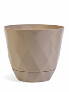 Горшок для цветов с поддоном Laurel, 9.3 л, d=27.7 см, h=22.5 см, пластиковый, бежевый - Фото 3