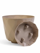 Горшок для цветов с поддоном Laurel, 9.3 л, d=27.7 см, h=22.5 см, пластиковый, бежевый - Фото 4