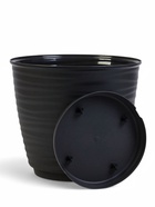 Горшок для цветов с поддоном Saffron, 9.1 л, d=26.7 см, h=24.5 см, пластиковый, чёрный - Фото 4