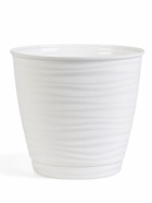 Горшок для цветов с поддоном Saffron, 2.6 л, d=17.7 см, h=16.2 см, пластиковый, белый - Фото 3