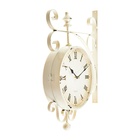 УЦЕНКА Часы настенные интерьерные «Мерано», двусторонние, на подвесе, дискретный ход, 46×29 см, d=21.5 см, от батареек 2хАА - Фото 3