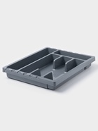 Лоток для столовых приборов раздвижной Martika «Смарт», 5 секций, 36×30×5 см, пластик, тёмно-серый - Фото 6