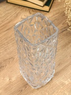 Ваза «Эдисон», лучики, 29×12 см, стекло, прозрачная - фото 46381450