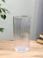 Ваза «Эдисон», полосы, 29×11.5 см, стекло, прозрачная 10872839