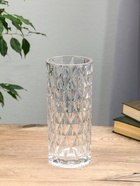 Ваза «Шерри», ромбы, 24.5×10.5 см, стекло, прозрачная 10872842