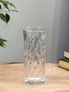 Ваза «Шерри», крупные ромбы, 23.5×9.5 см, стекло, прозрачная 10872843