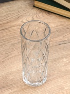 Ваза «Шерри», крупные ромбы, 23.5×9.5 см, стекло, прозрачная 10872843