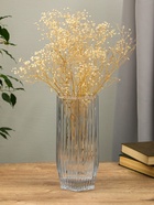 Ваза «Эдисон», линии, 28×13.5 см, стекло, прозрачная - фото 46381529