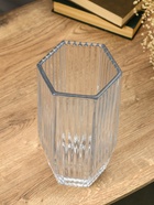 Ваза «Эдисон», линии, 28×13.5 см, стекло, прозрачная - фото 46381531