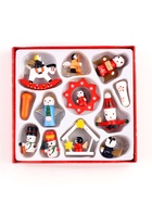 Ёлочные игрушки в подарочной коробке, деревянные, набор 12 шт. - Фото 3