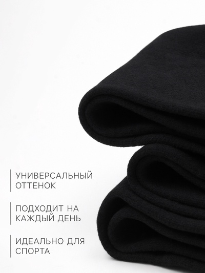 Носки женские спортивные хлопковые Resport, 3 пары, размер 35-38, чёрные