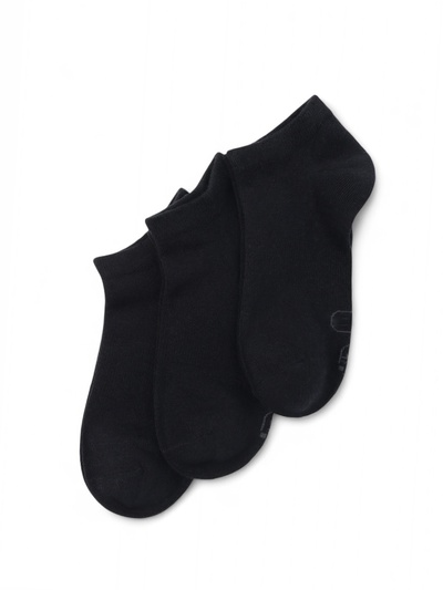 Носки женские укороченные с компрессией Resport, 3 пары, размер 35-38, чёрные