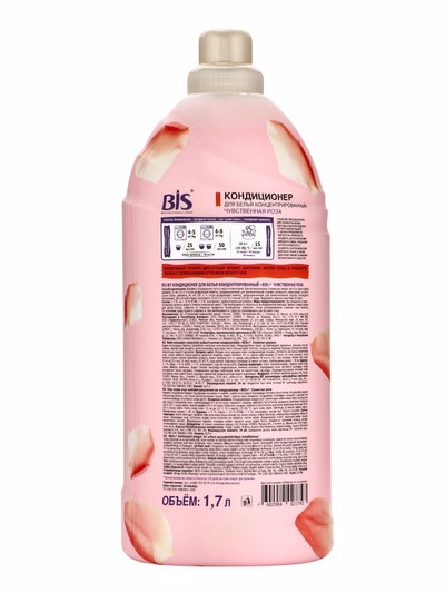 BIS Кондиционер для белья «Чувственная роза», концентрированный, 1.7 л