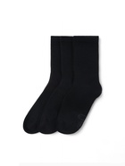 Носки мужские спортивные хлопковые 3 пары Resport, размер 42-45, чёрные - Фото 3