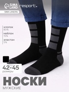 Носки мужские спортивные утеплённые Resport, размер 42-45, чёрные - Фото 1