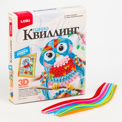 УЦЕНКА Квиллинг. Панно "Совушка" Квл-023