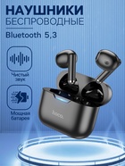 УЦЕНКА Наушники беспроводные Hoco EW34, TWS, вкладыши, Bluetooth 5.3, 30/250 мАч, чёрные 10897293