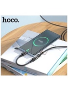 УЦЕНКА Кабель Hoco U107, Type-C (m) - Lightning (f), 2 А, 0.1 м, плетеный провод, функция OTG, чёрный - Фото 7