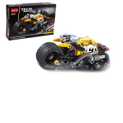 УЦЕНКА Конструктор с инерционным механизмом «Трюковый мотоцикл», 140 деталей