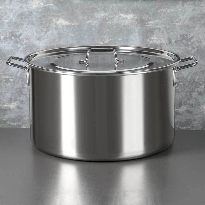 УЦЕНКА Котел 40 л d=45 см h=28 см «Общепит» Сварной. Клепанные ручки - Фото 1